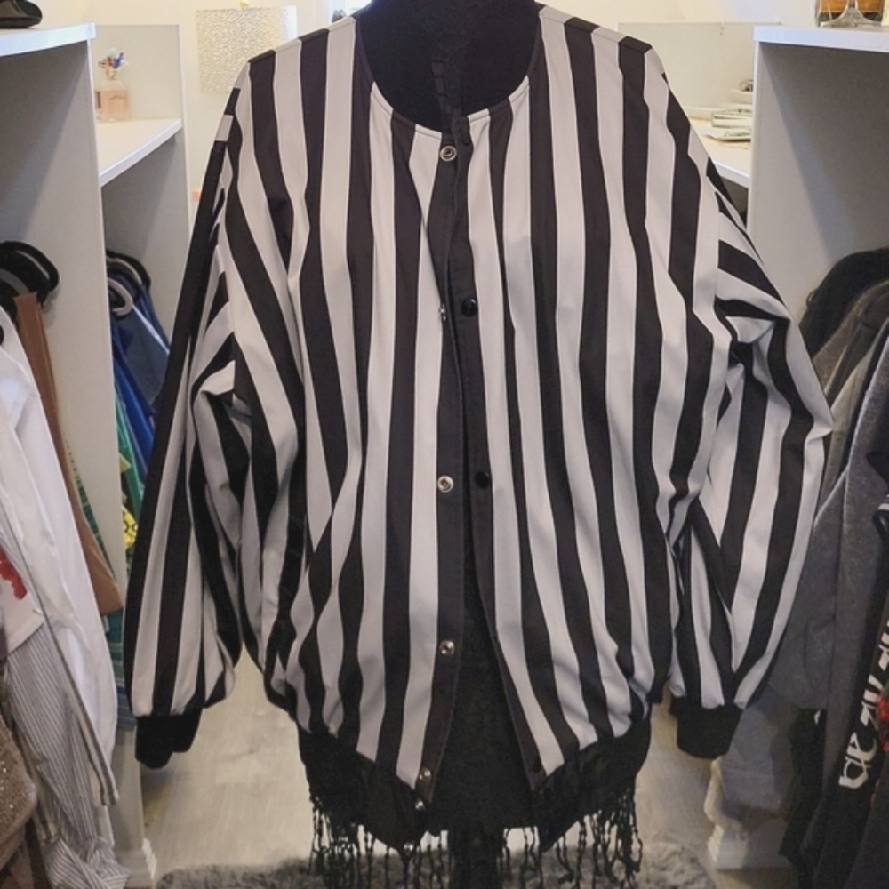 Honig Stripe Polyester Reversible Jacket - image 1